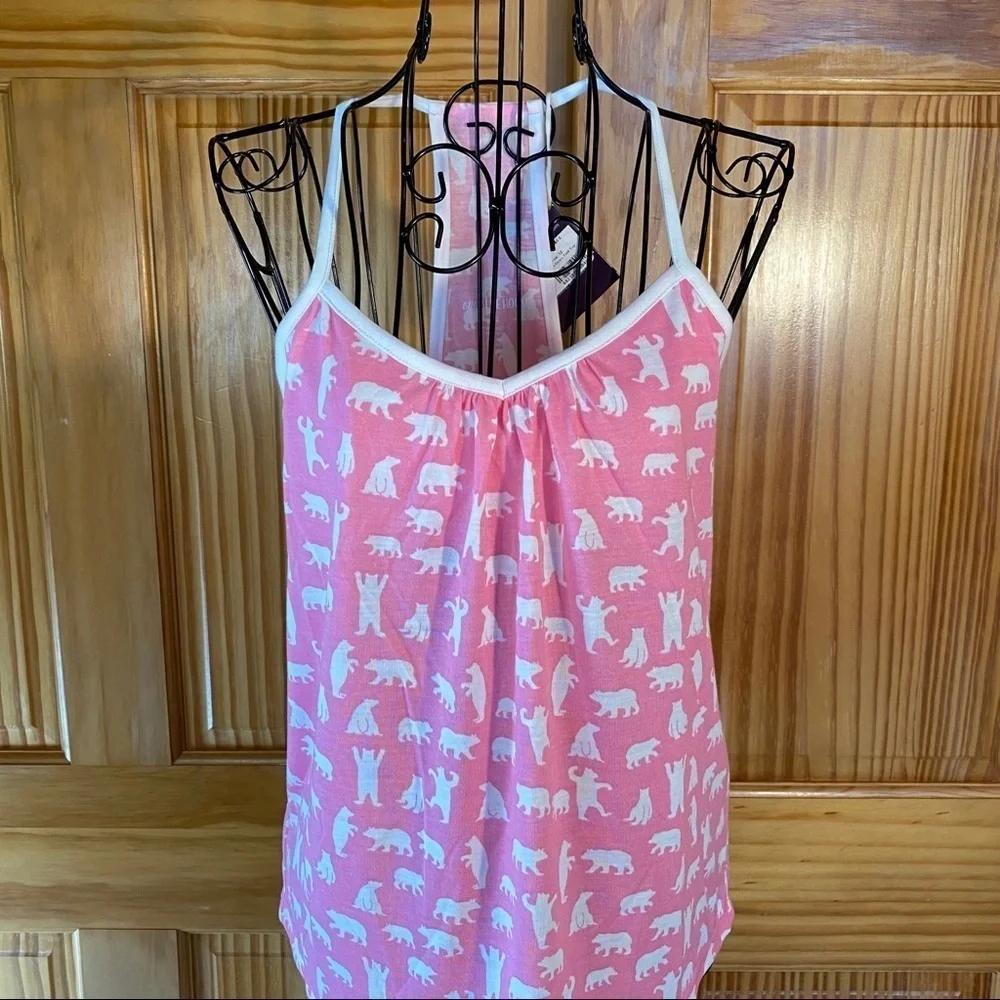 LBH by Hatley Tween Fuchsia Bears Tank Top Pink Size 12